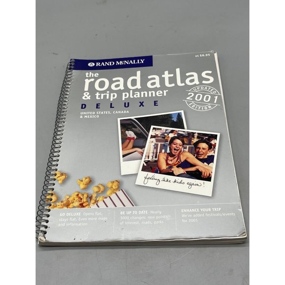 Rand McNally The Road Atlas and Trip Planner Deluxe US Canada Mexico 2001 Editio - Picture 1 of 8